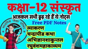 Class 12th Sanskrit All PDF