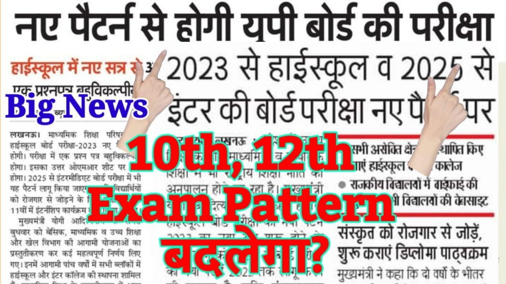 UP Board Exam 2023- Pattern Changed- 10th & 12th अब नए पैटर्न पर होगी 2023 की परीक्षा, हुआ बड़ा बदलाव 
