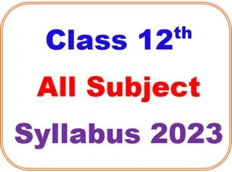 12th syllabus 2023