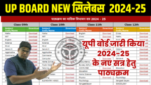 Class 9 Syllabus 2025- UP Board Exam New Syllabus 2024-25 Released By UPMSP-
